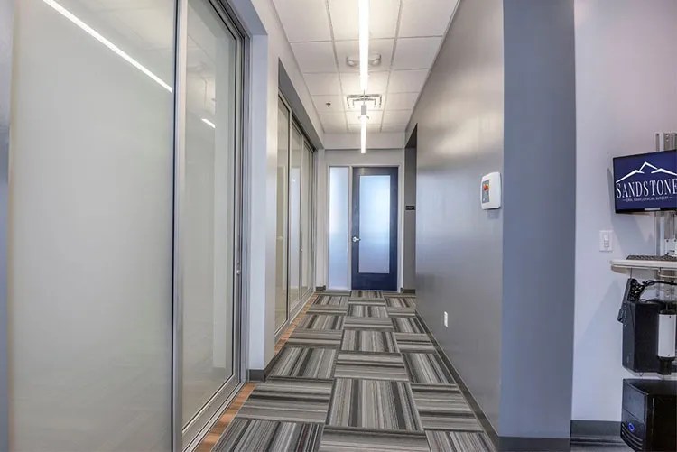 Hallway at sandstone oms